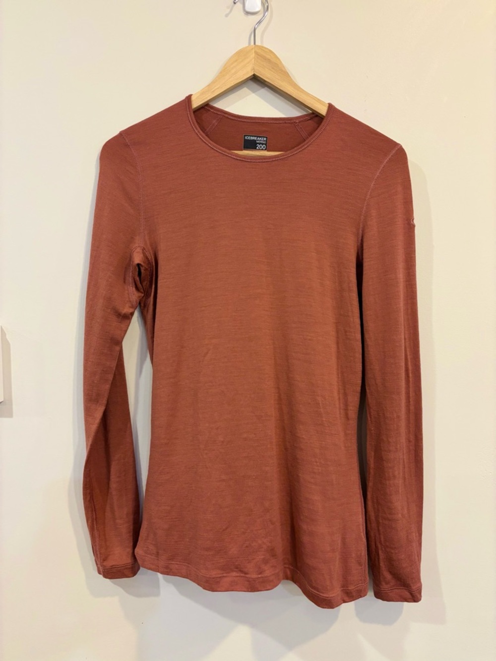 Like New ICEBREAKER MERINO 200 OASIS WOMENS LONG SLEEVE CREWE Small